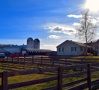 Sunrise farmhouse