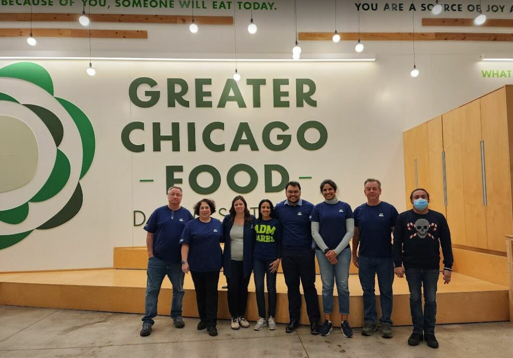 Greater Chicago Food Depository volunteer day Dec 2023
