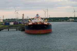 Tanker at port