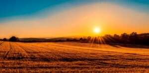 country morning sunrise