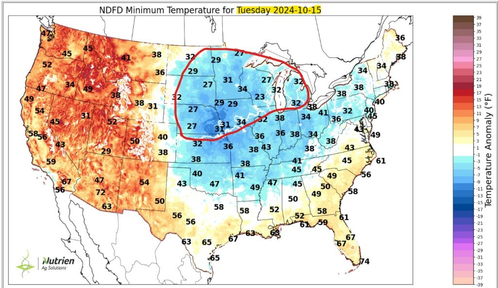 US Temps Map