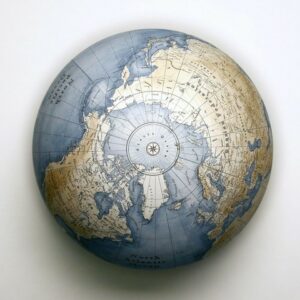 world globe arctic circle