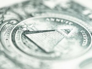 Eye on US Dollar Bill