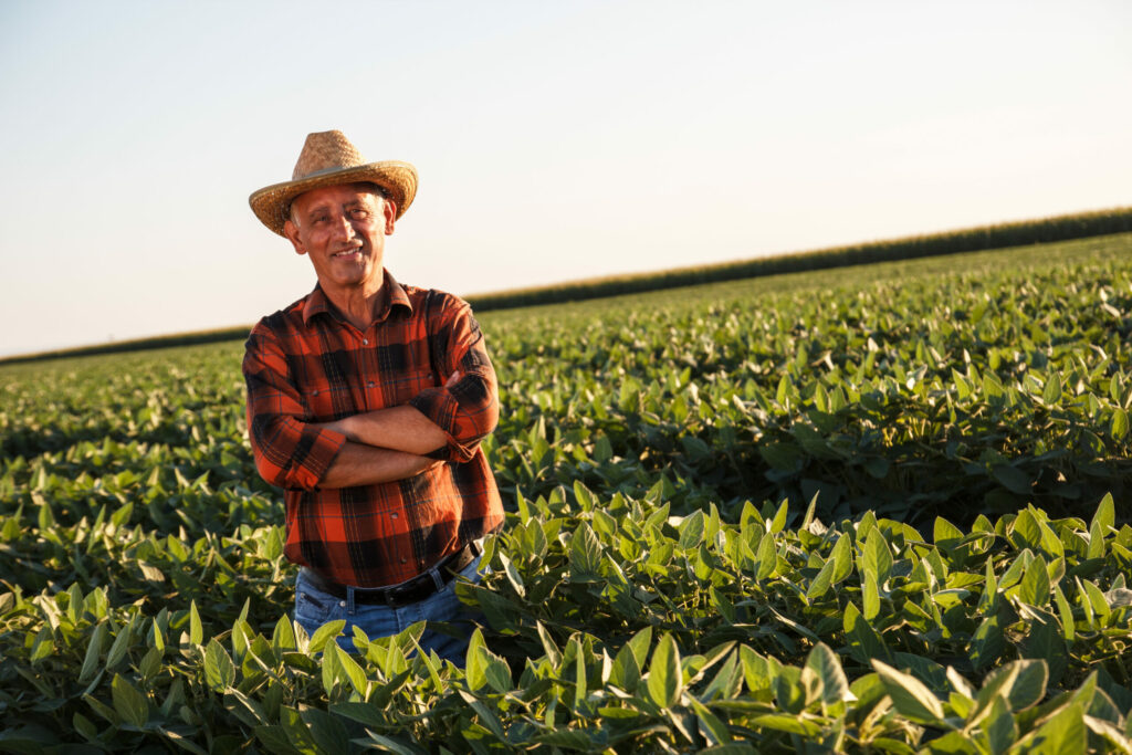 Farmer in the fields